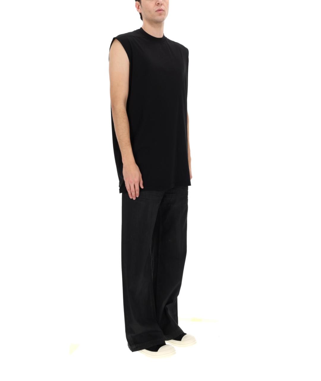 RICK OWENS DRKSHDW Черные хлопковые прямые джинсы, фото 3