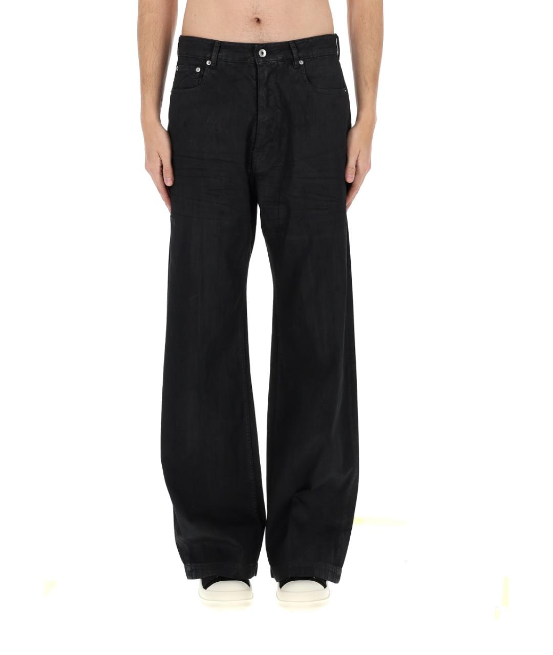 RICK OWENS DRKSHDW Черные хлопковые прямые джинсы, фото 6