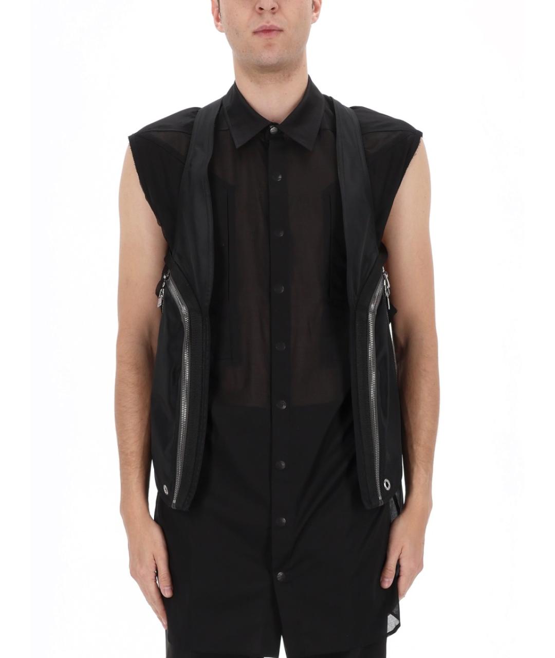 RICK OWENS Черный полиамидовый жилет, фото 3