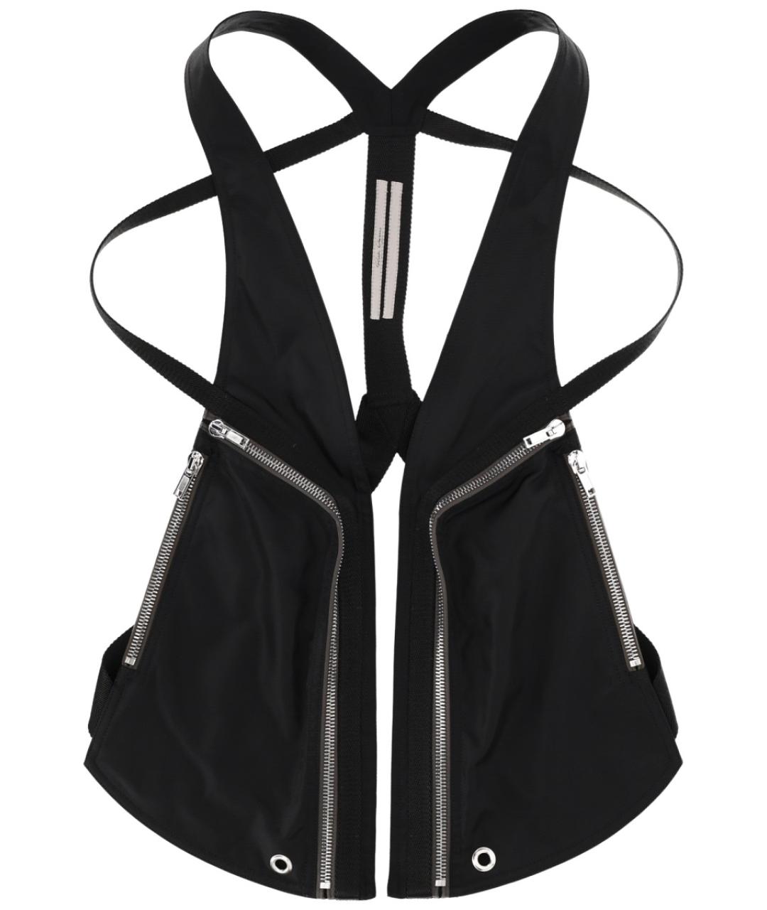 RICK OWENS Черный полиамидовый жилет, фото 1