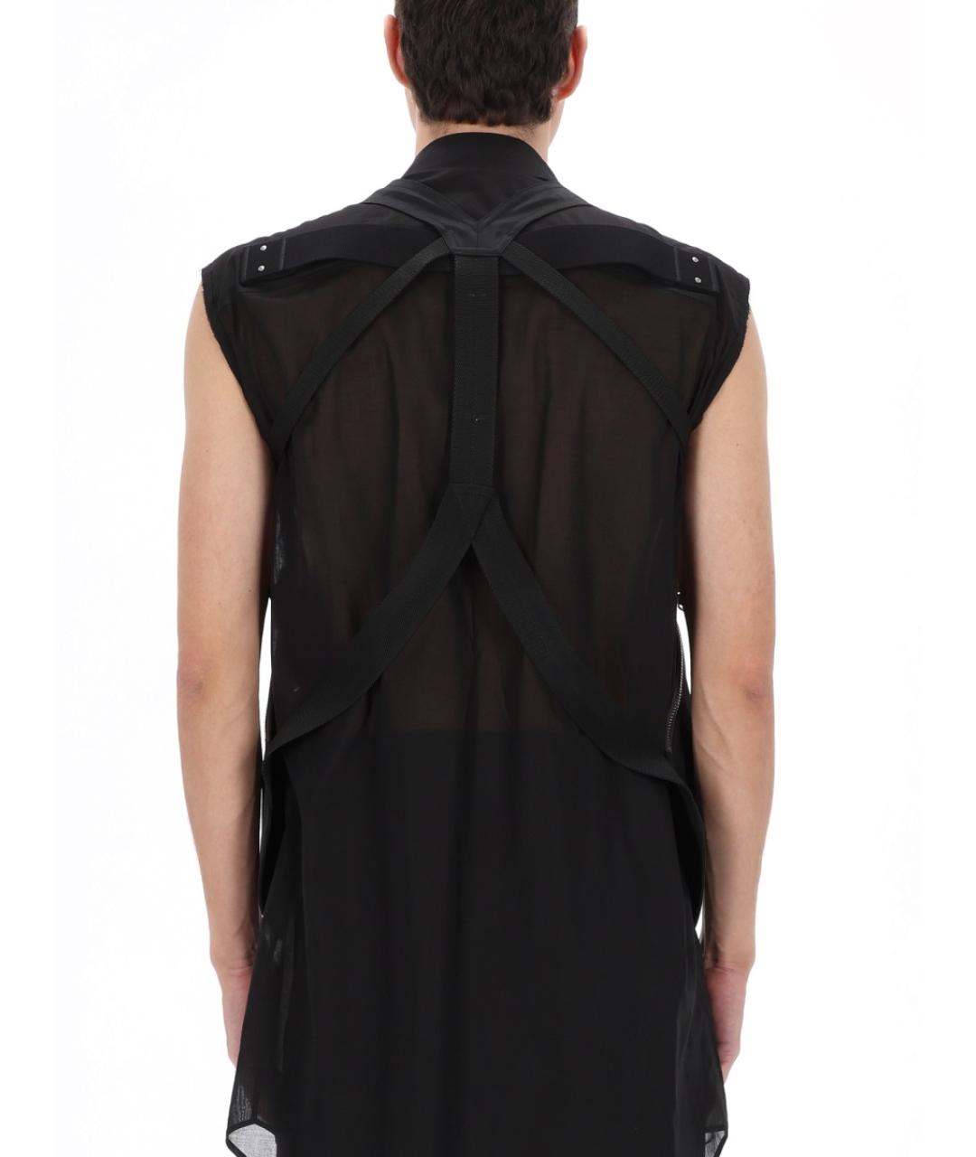 RICK OWENS Черный полиамидовый жилет, фото 4