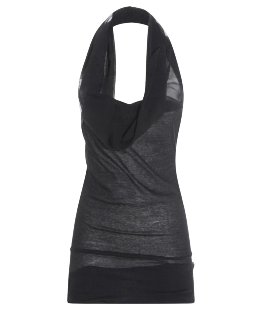 RICK OWENS Черная хлопковая блузы, фото 1