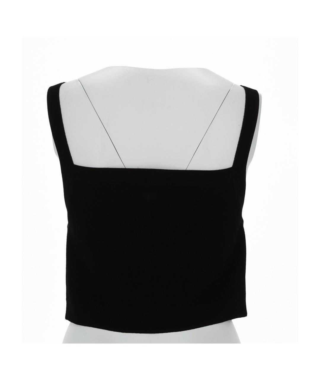 BALMAIN Черная вискозная майка, фото 3