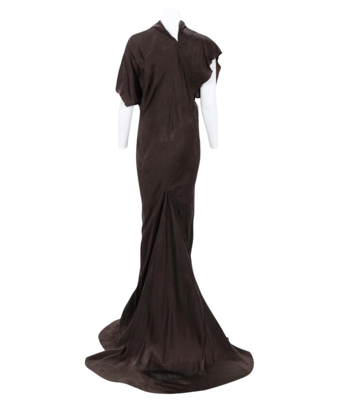 RICK OWENS Мульти вискозное вечернее платье, фото 1