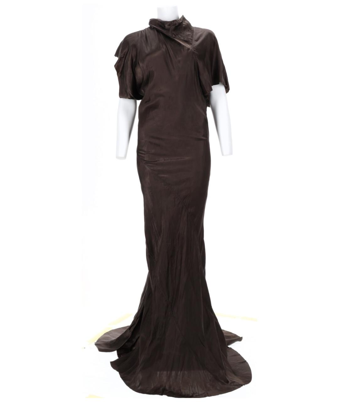 RICK OWENS Мульти вискозное вечернее платье, фото 2