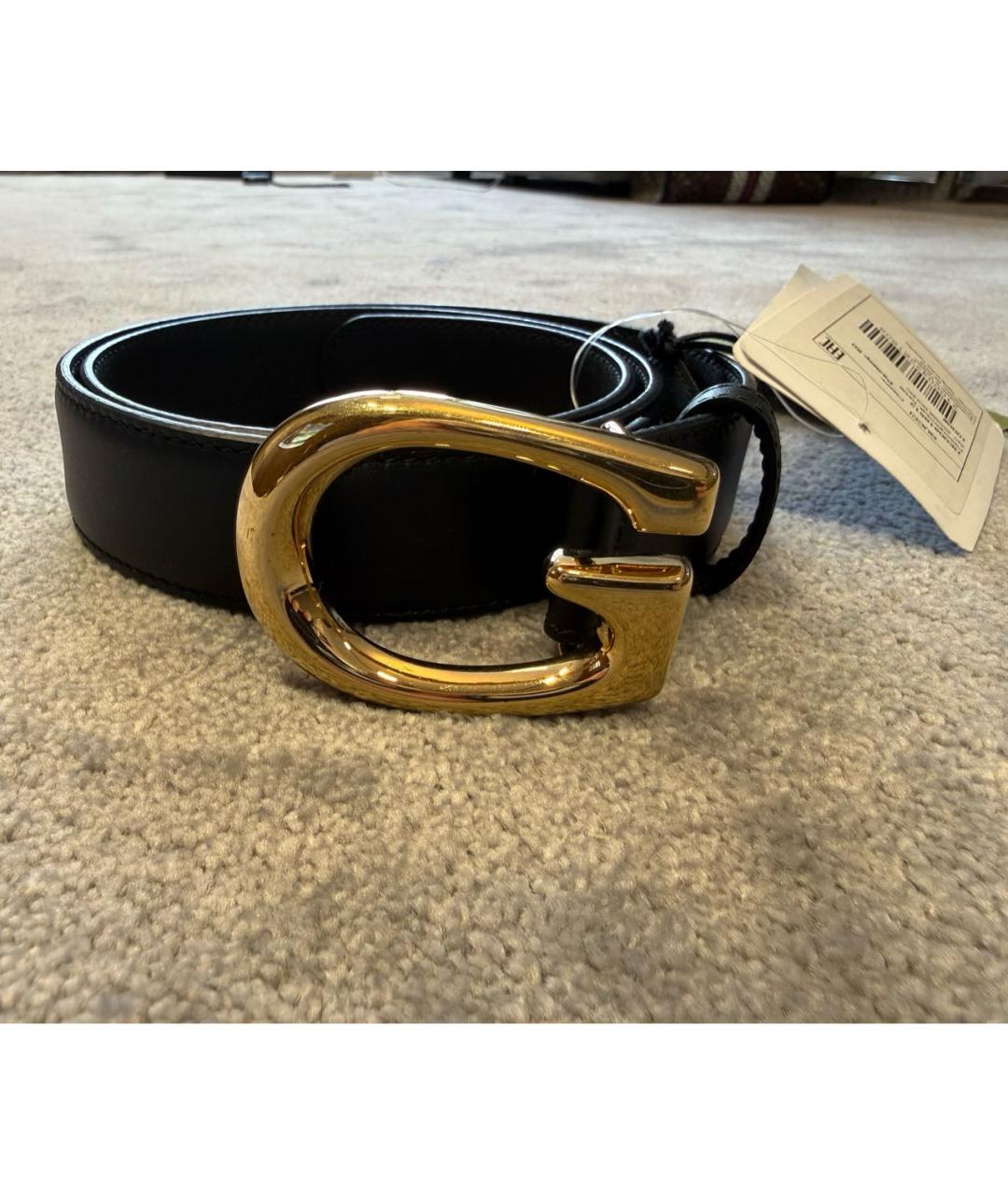 GUCCI Черный кожаный ремень, фото 9