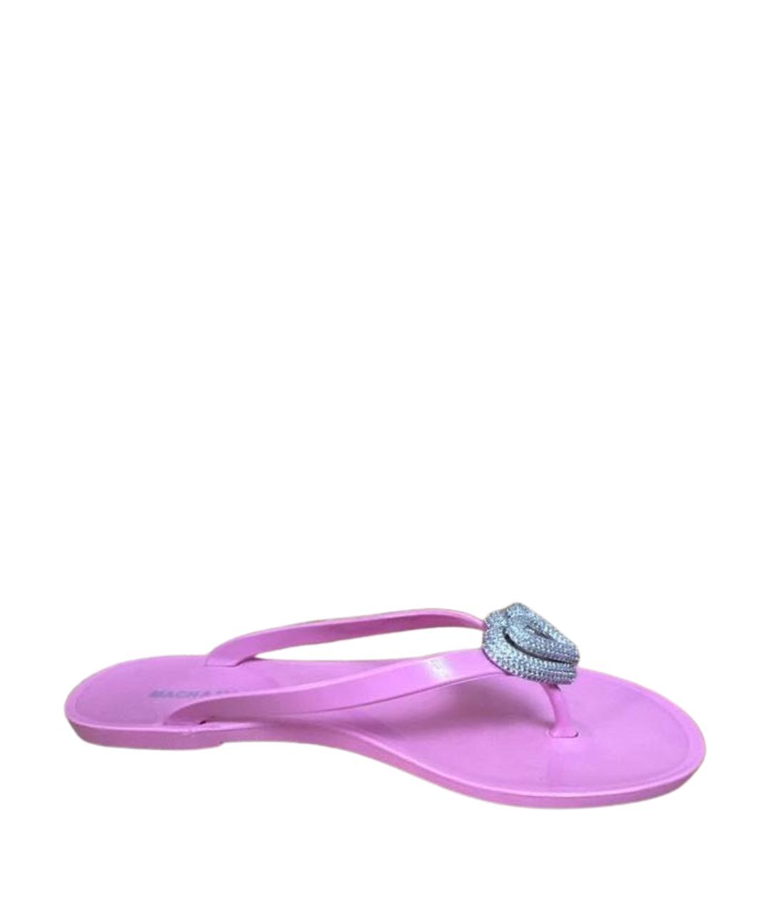 MACH&MACH Розовые резиновые шлепанцы, фото 1