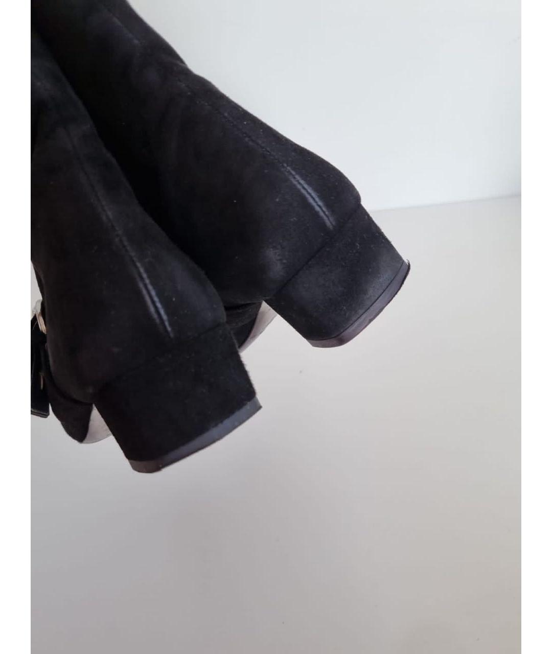 GUCCI Черные замшевые ботинки, фото 3