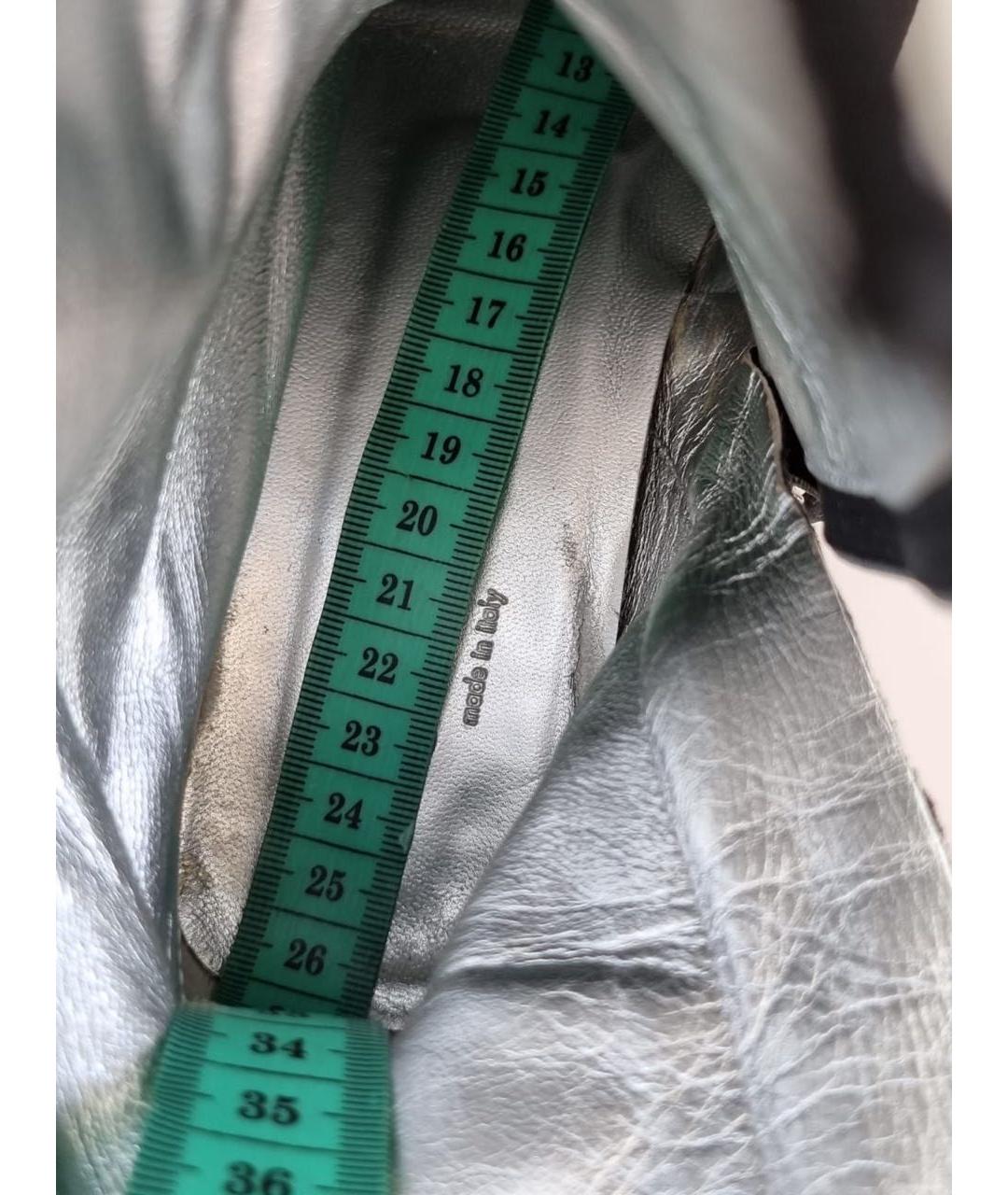 GUCCI Черные замшевые ботинки, фото 6