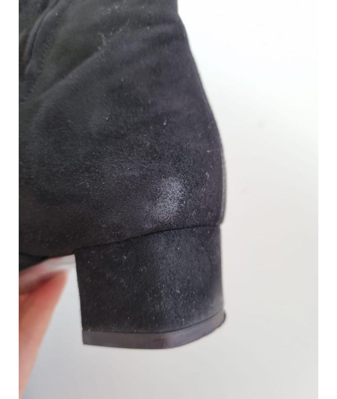 GUCCI Черные замшевые ботинки, фото 8