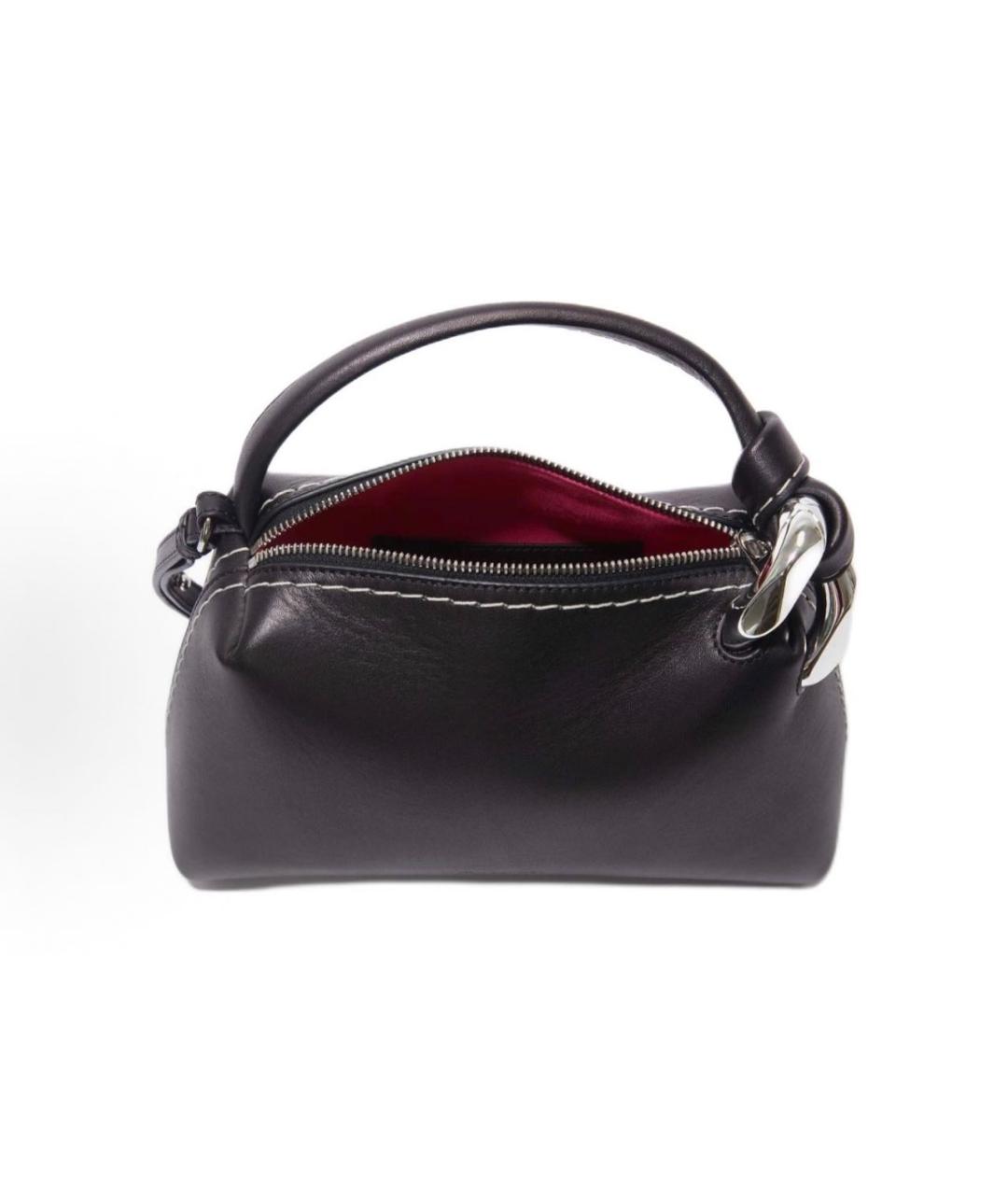J.W.ANDERSON Черная кожаная сумка через плечо, фото 4