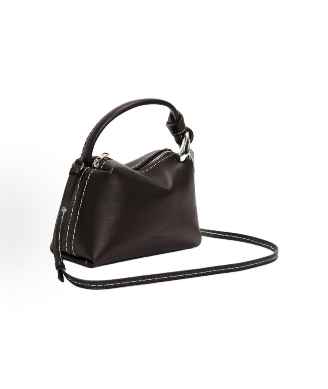 J.W.ANDERSON Черная кожаная сумка через плечо, фото 2