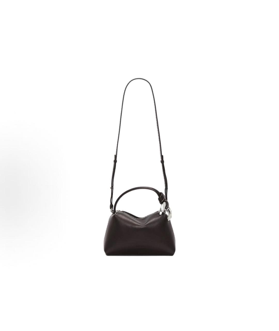 J.W.ANDERSON Черная кожаная сумка через плечо, фото 5