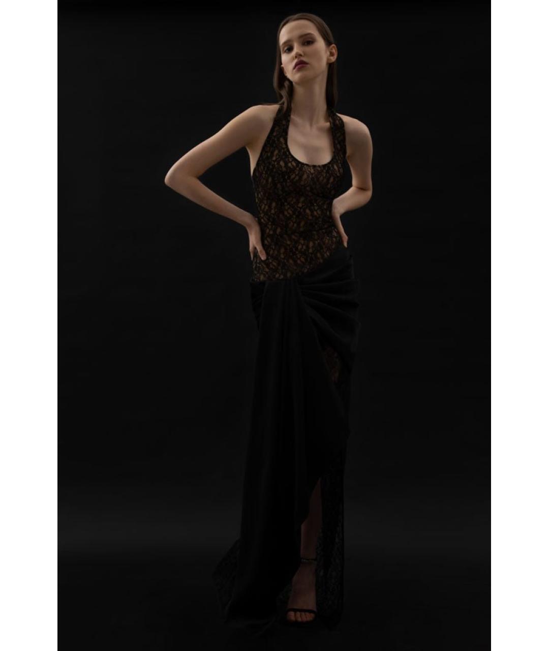 RASARIO Черное вискозное вечернее платье, фото 3