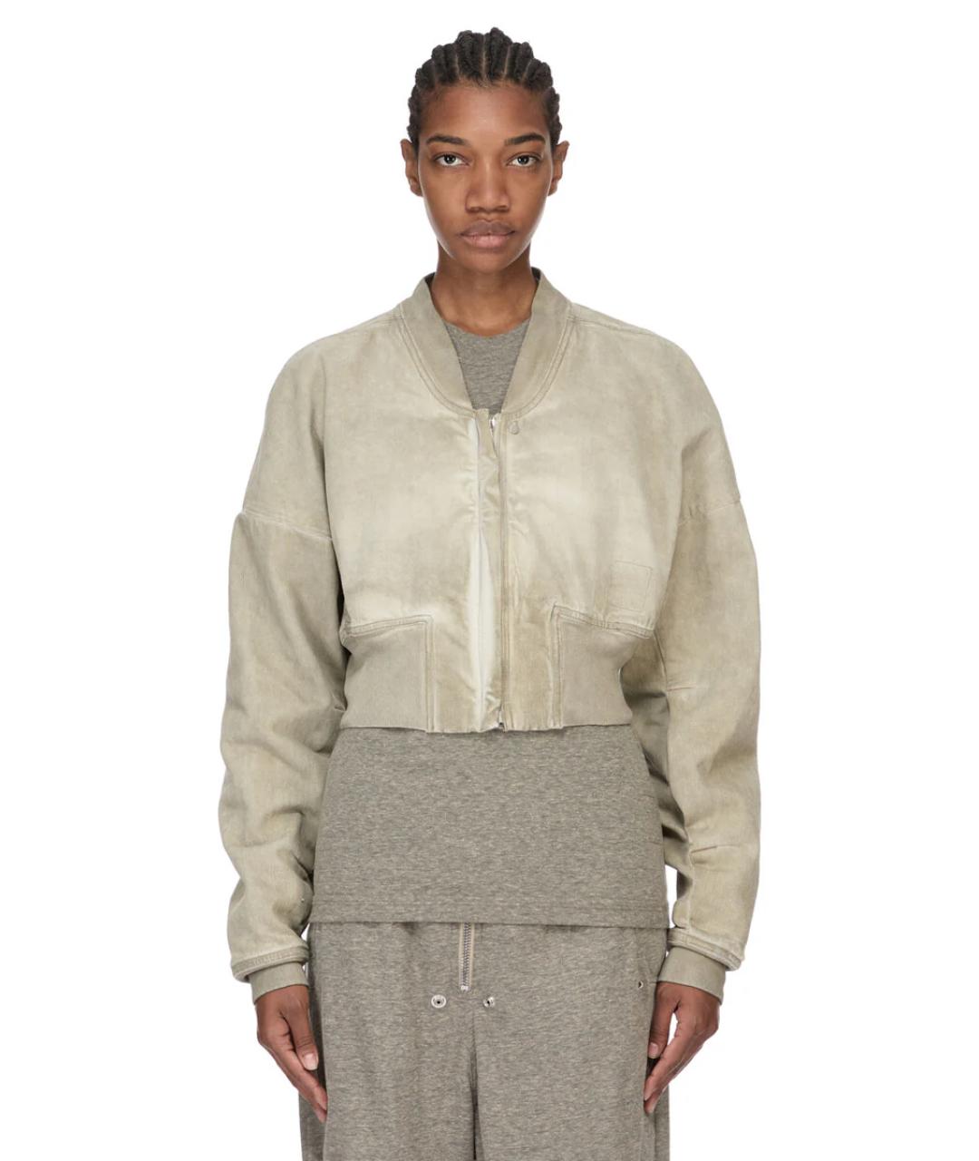 RICK OWENS DRKSHDW Коричневая хлопковая куртка, фото 4