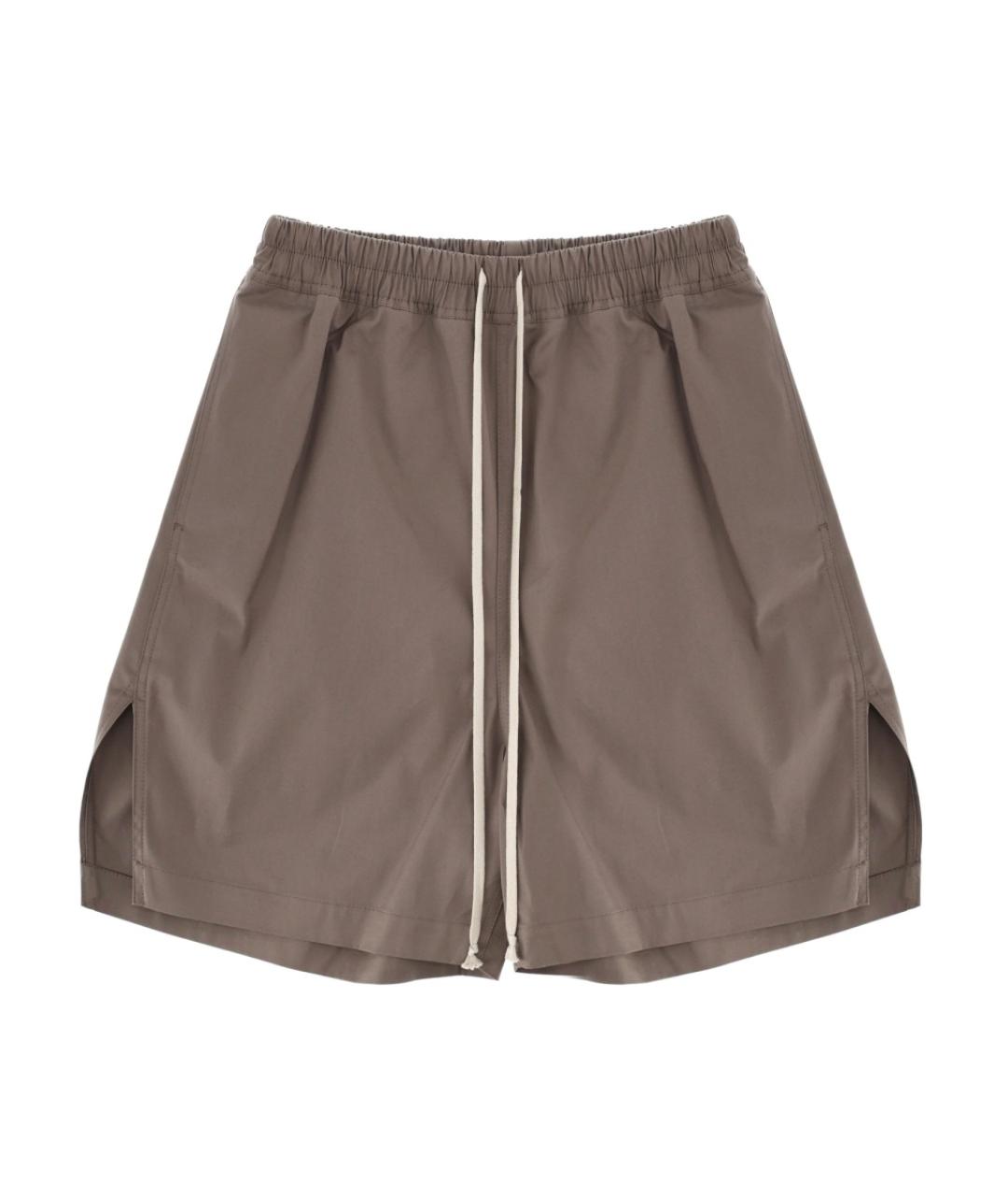 RICK OWENS Серые хлопковые шорты, фото 1