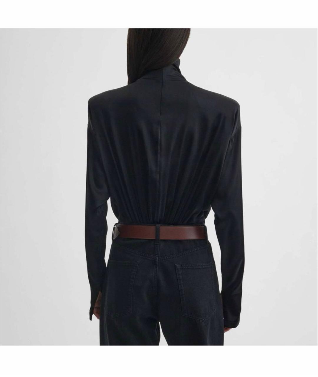 PHOEBE PHILO Черная шелковая водолазка, фото 4