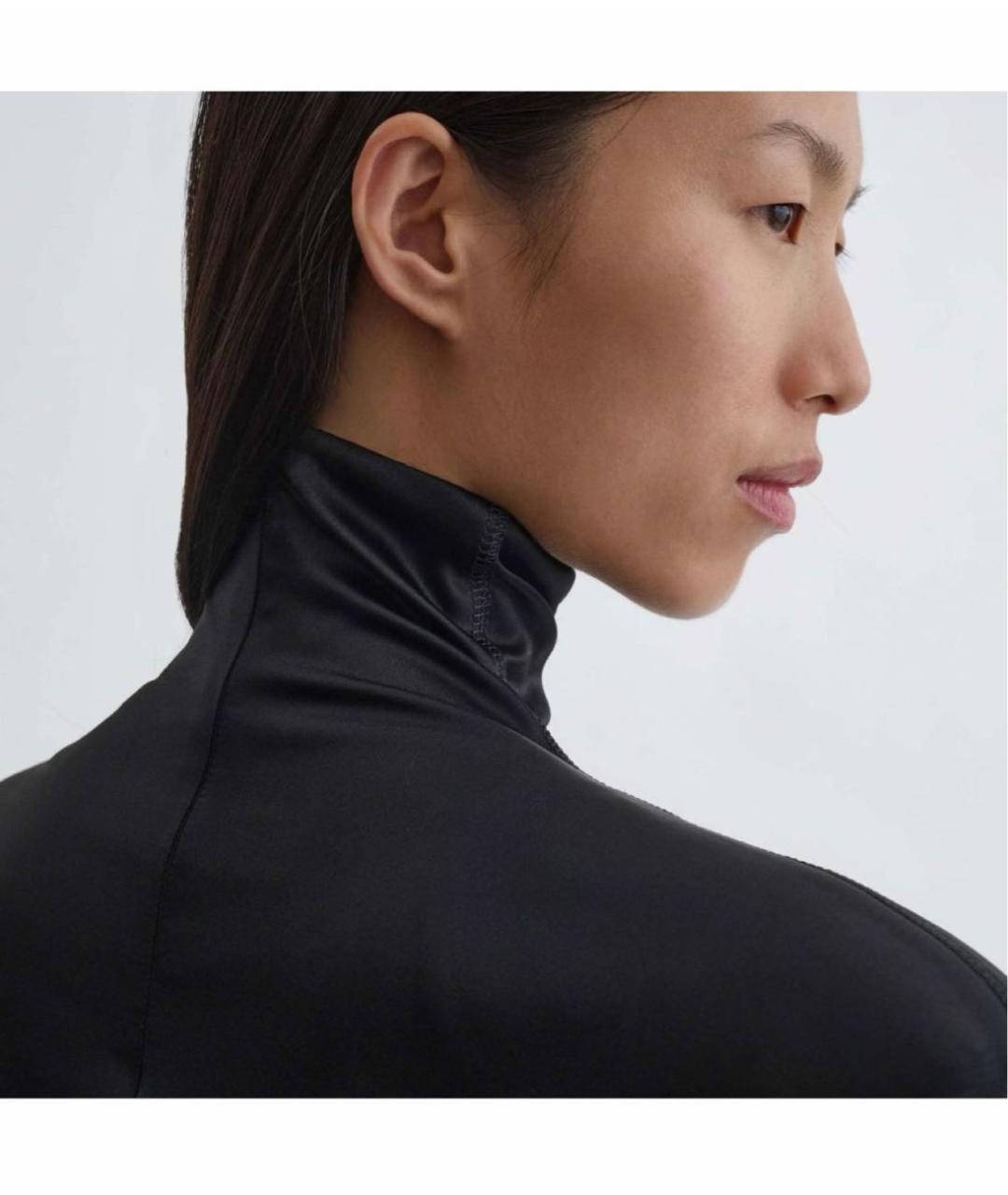 PHOEBE PHILO Черная шелковая водолазка, фото 5