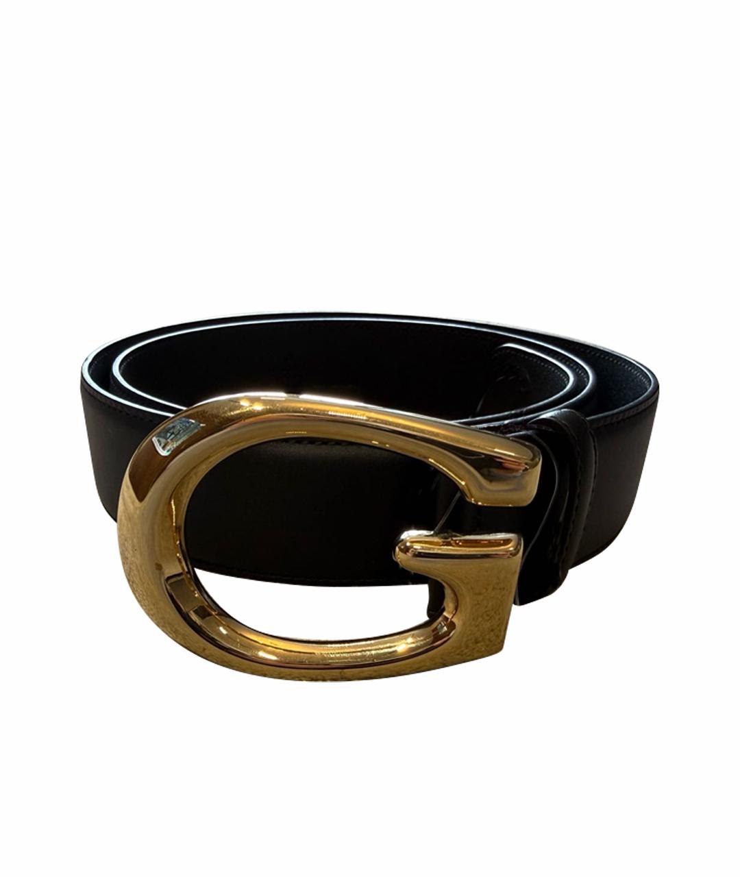 GUCCI Черный кожаный ремень, фото 1