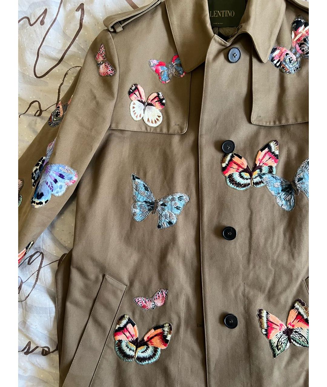VALENTINO Хаки хлопковый тренч/плащ, фото 4