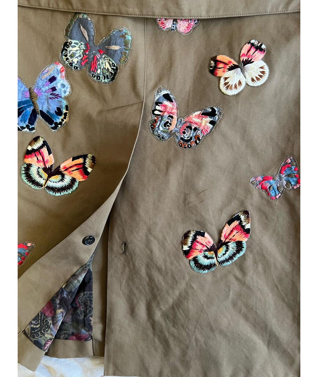 VALENTINO Хаки хлопковый тренч/плащ, фото 2