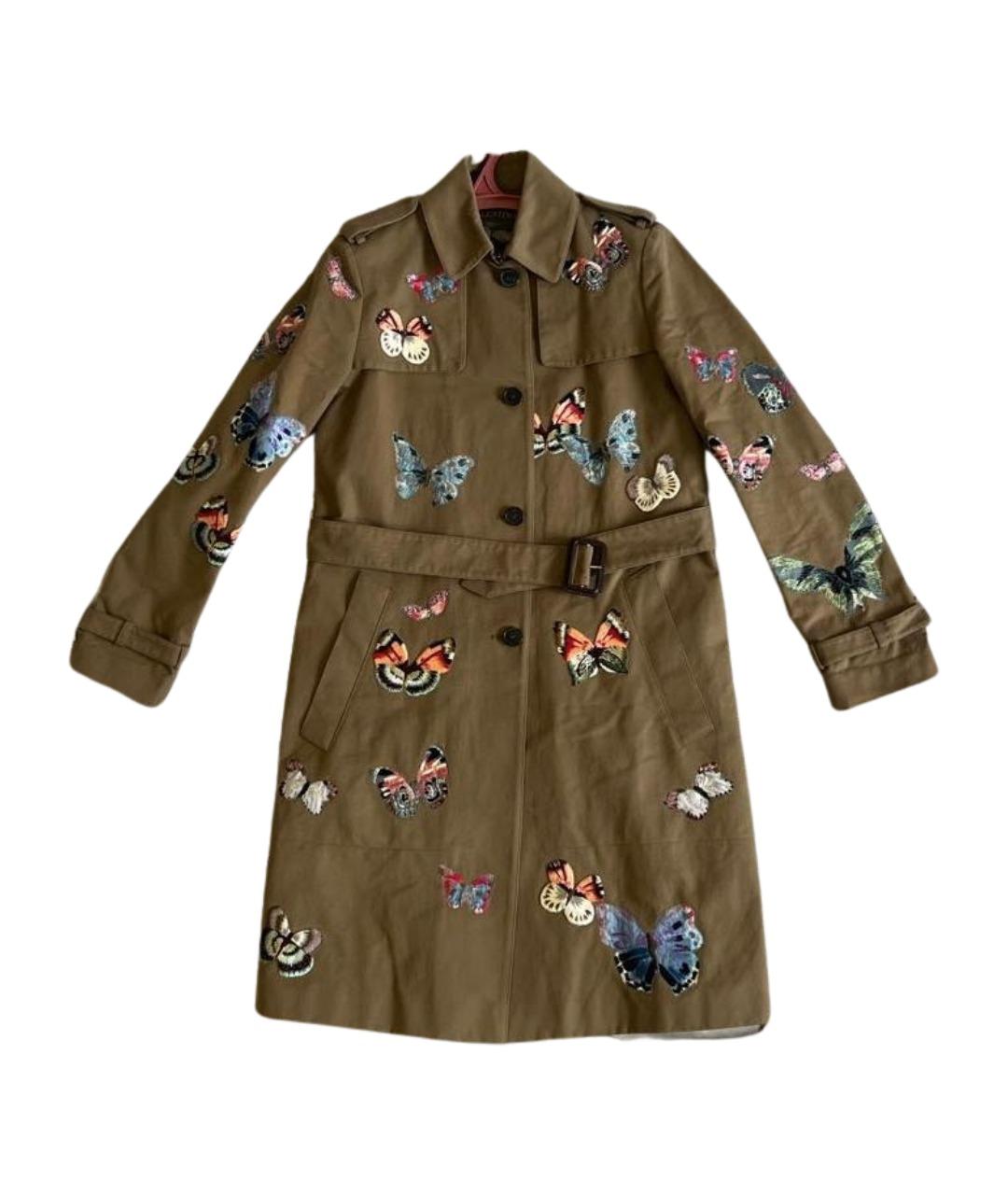 VALENTINO Хаки хлопковый тренч/плащ, фото 1