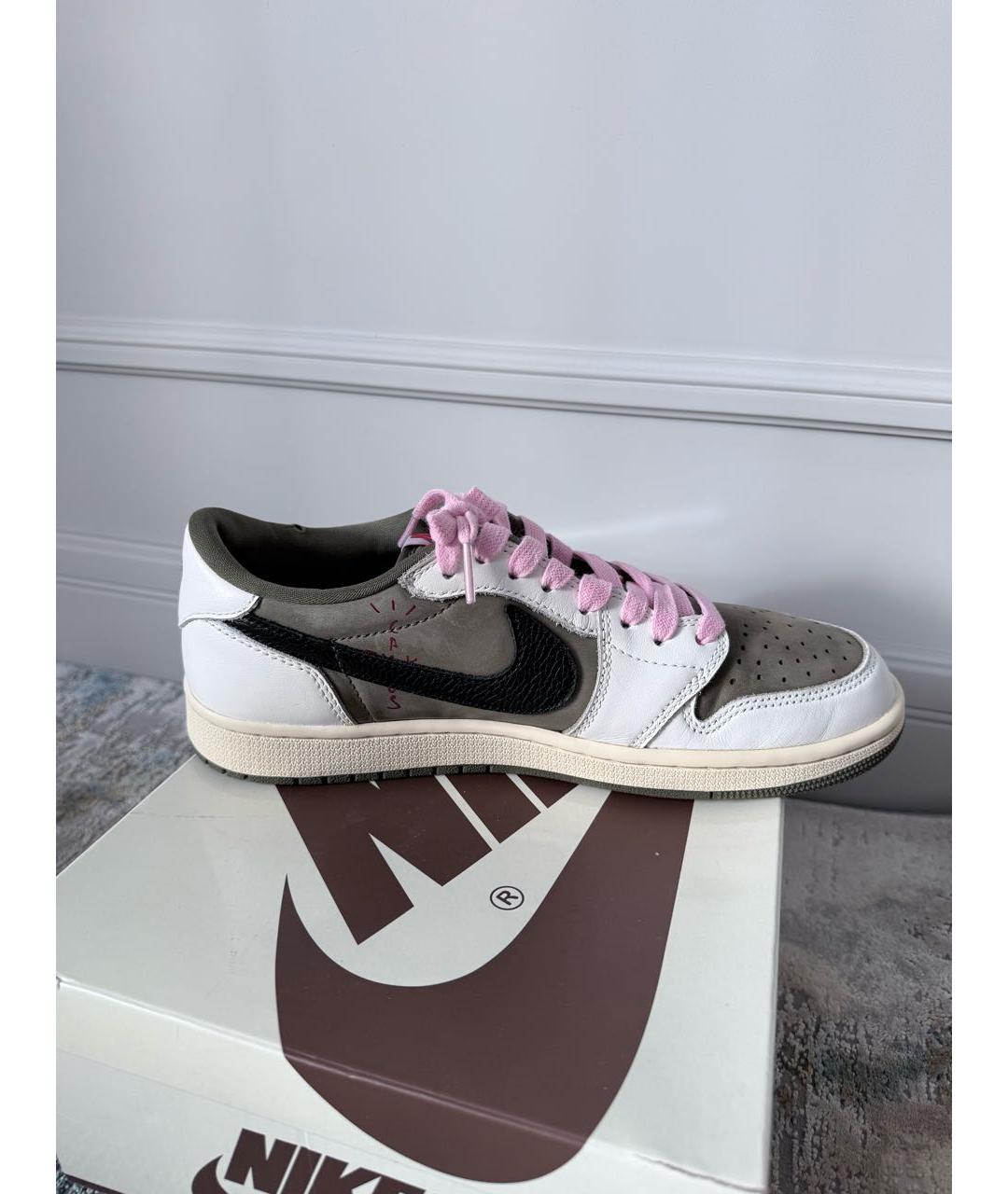 JORDAN Зеленые замшевые низкие кроссовки / кеды, фото 5