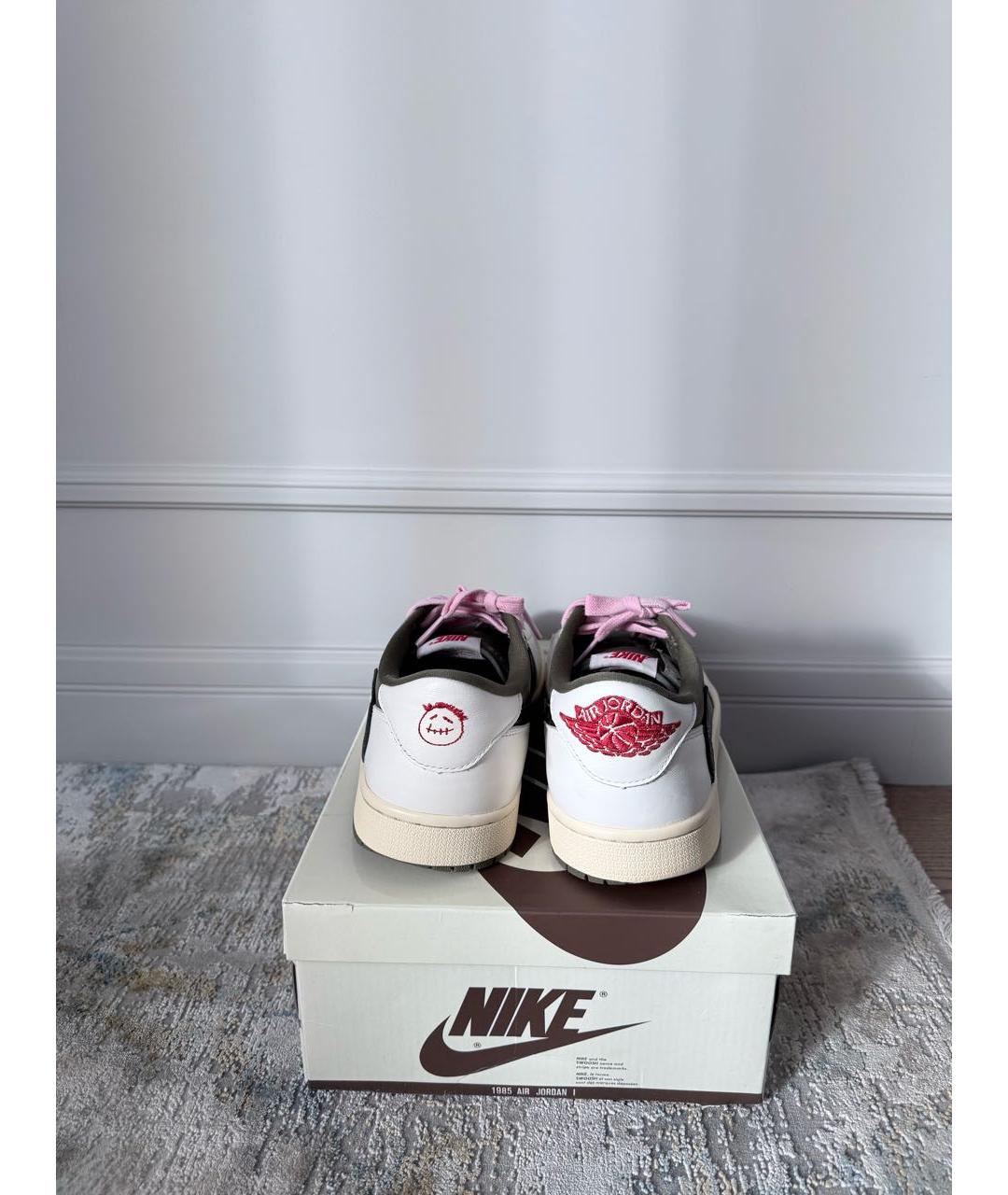 JORDAN Зеленые замшевые низкие кроссовки / кеды, фото 4