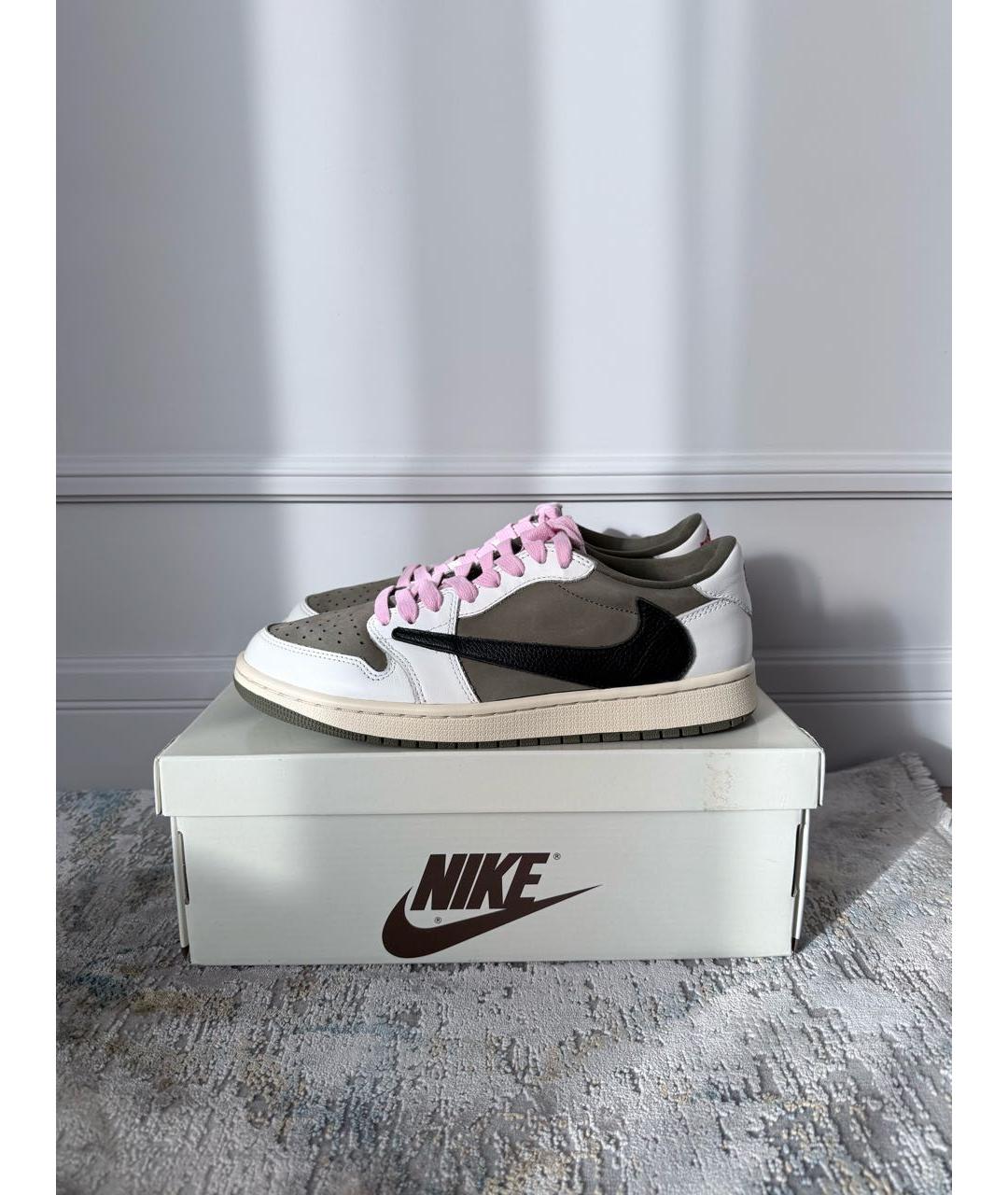 JORDAN Зеленые замшевые низкие кроссовки / кеды, фото 8