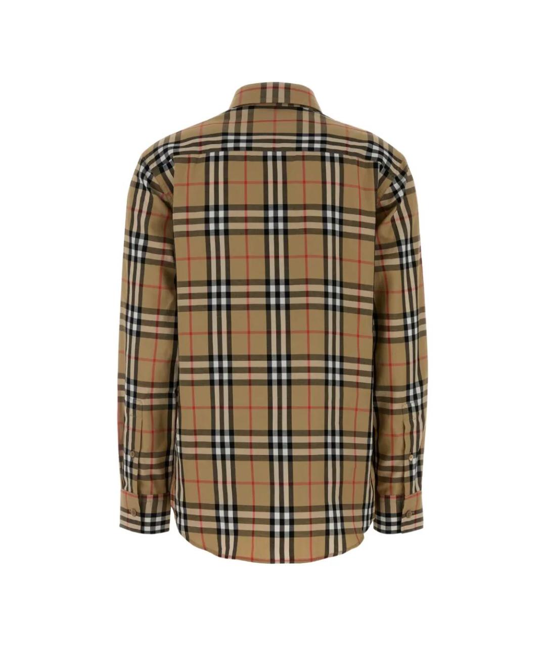 BURBERRY Бежевая хлопковая рубашка, фото 2