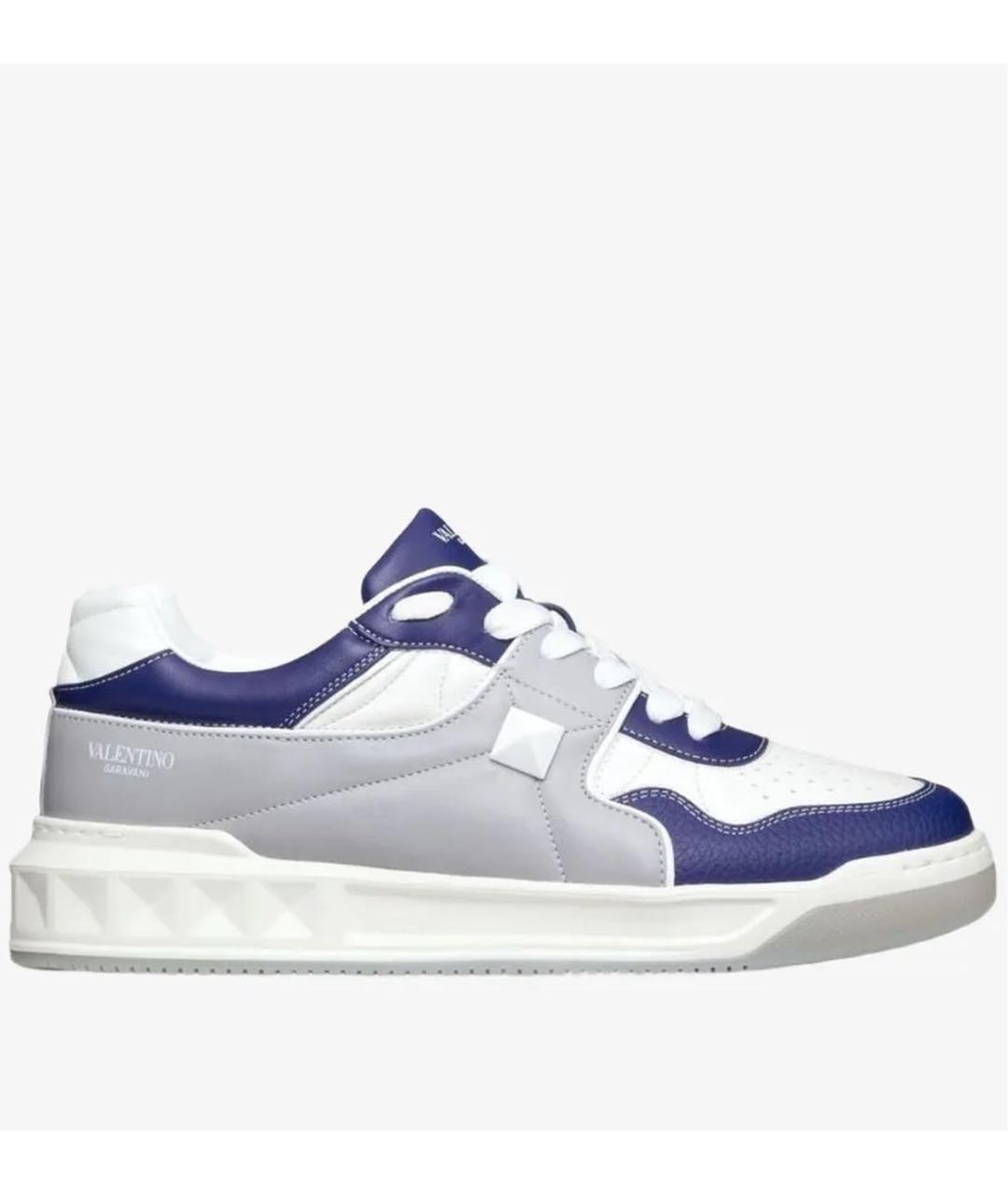 VALENTINO Мульти кожаные низкие кроссовки / кеды, фото 3