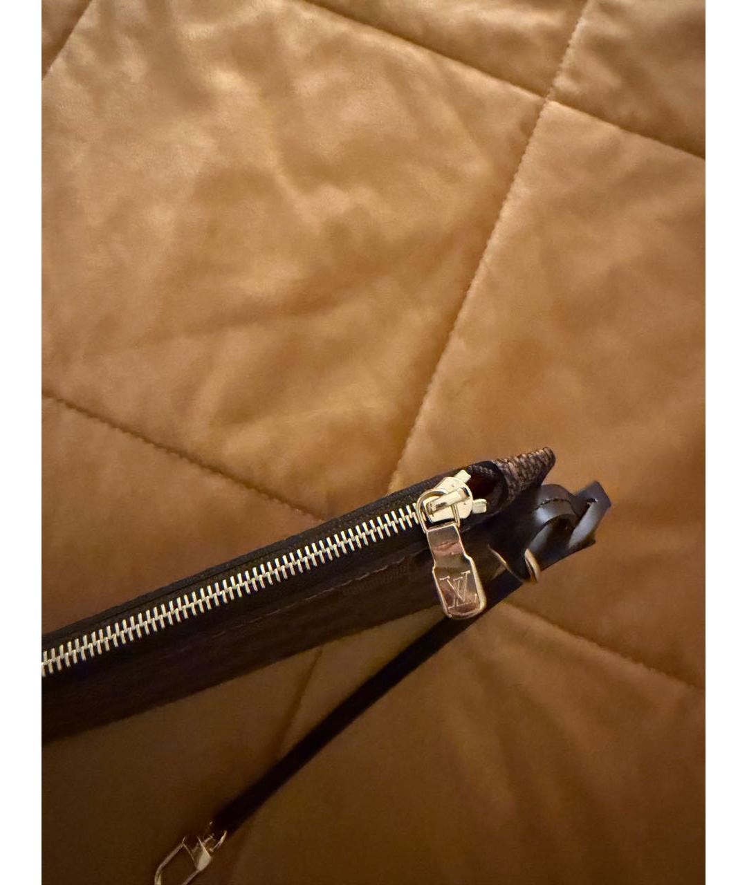 LOUIS VUITTON Коричневая косметичка, фото 3