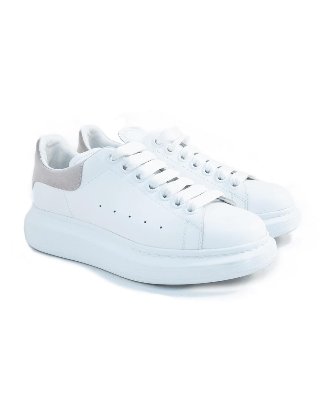 ALEXANDER MCQUEEN Белые кожаные кеды, фото 2