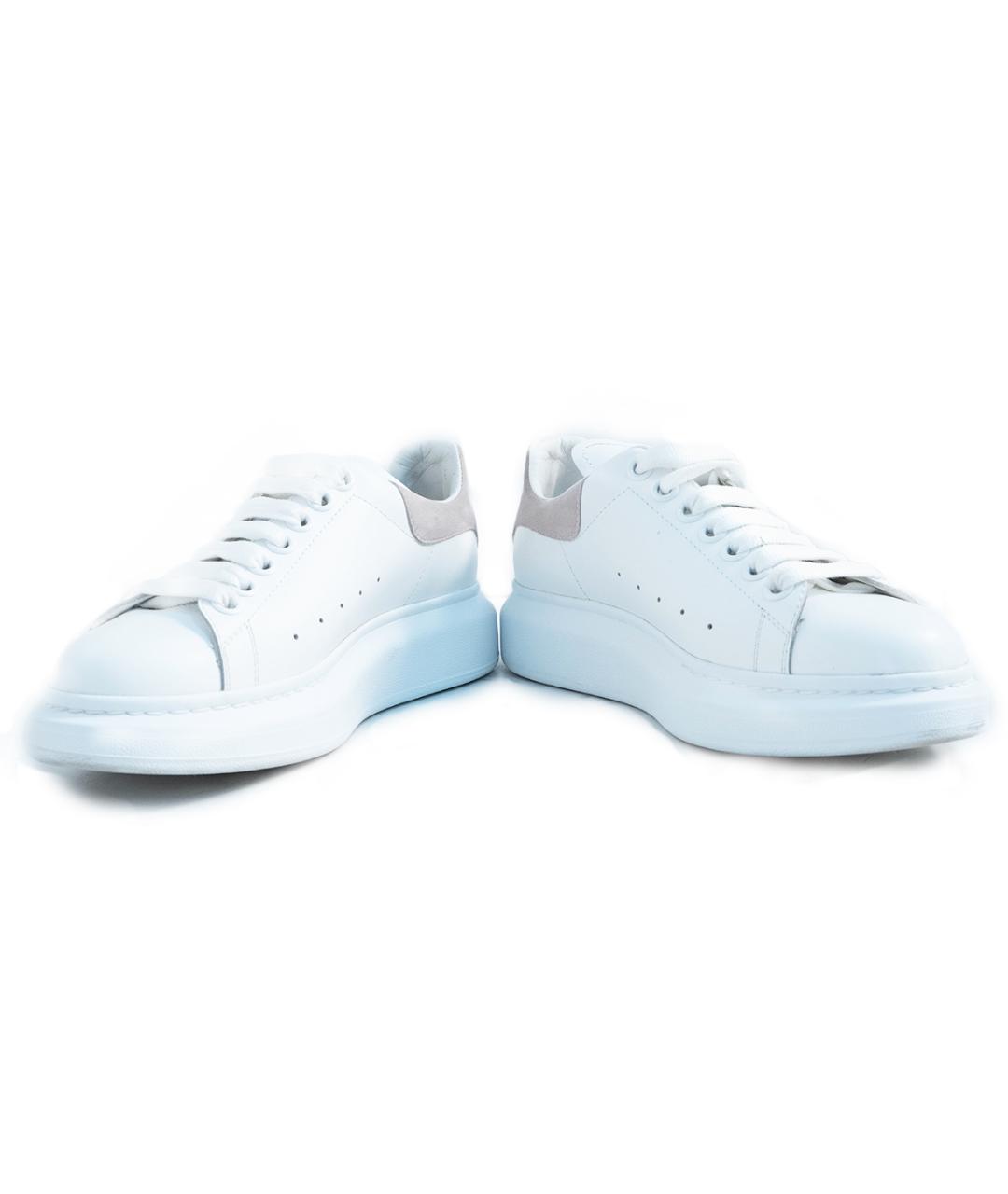 ALEXANDER MCQUEEN Белые кожаные кеды, фото 4