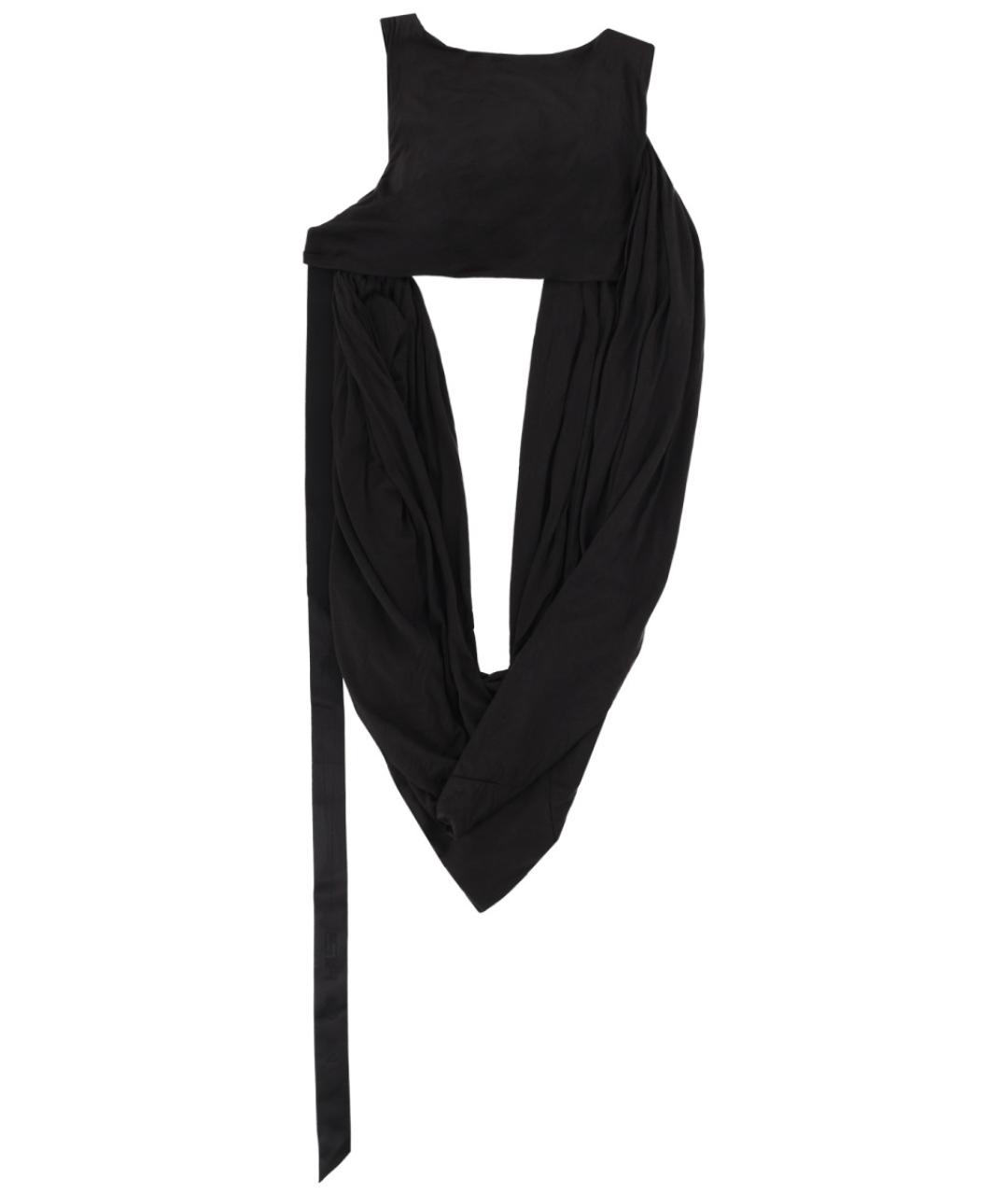 RICK OWENS DRKSHDW Черная хлопковая майка, фото 2