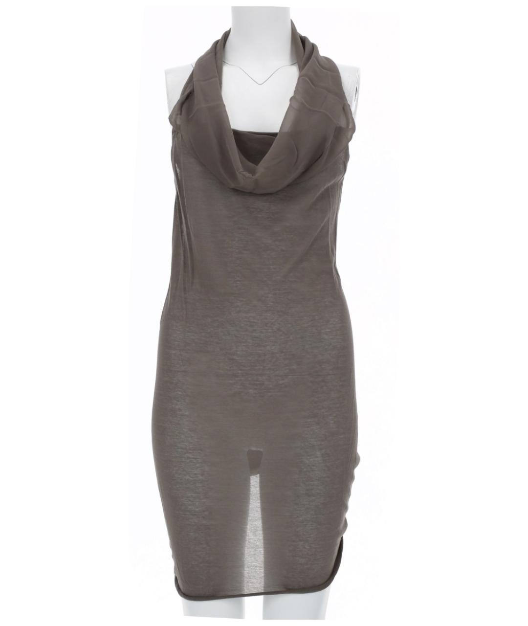 RICK OWENS Серая хлопковая блузы, фото 3