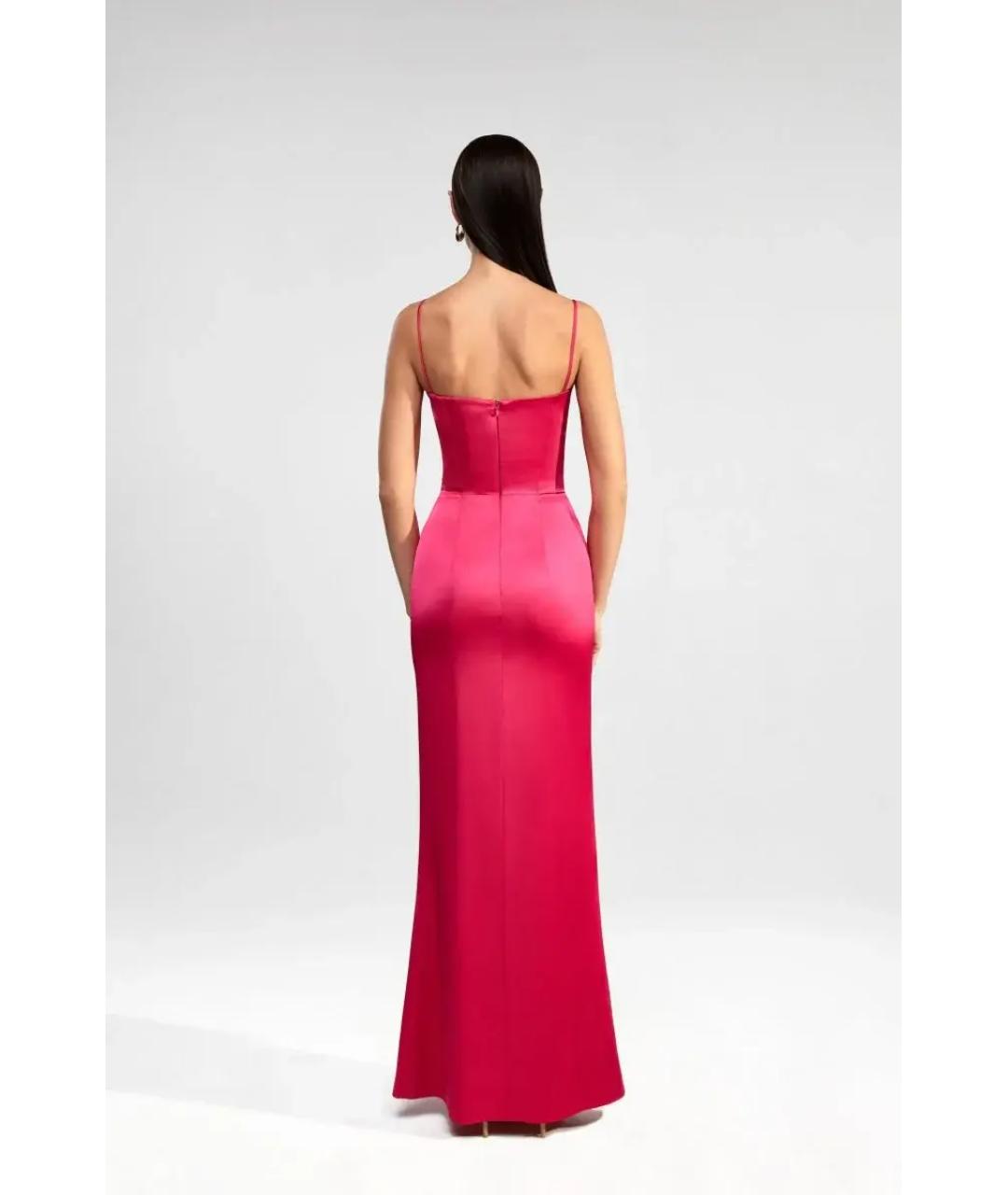 RASARIO Фуксия полиэстеровое вечернее платье, фото 4