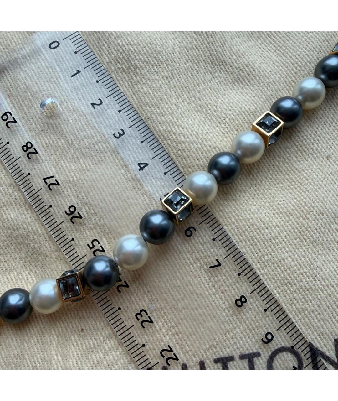 LOUIS VUITTON Золотое жемчужное колье, фото 6