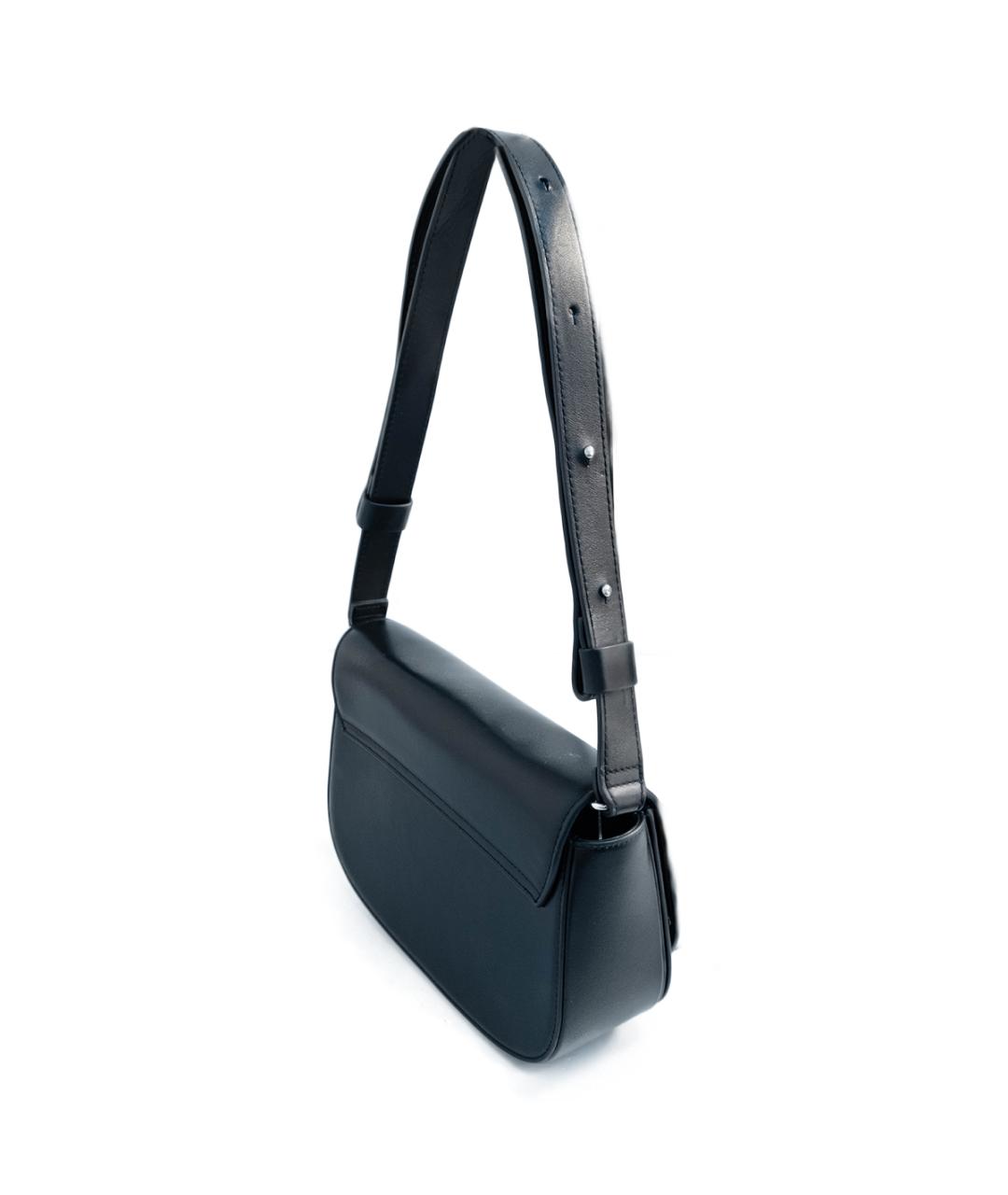 DIESEL Черная кожаная сумка через плечо, фото 3