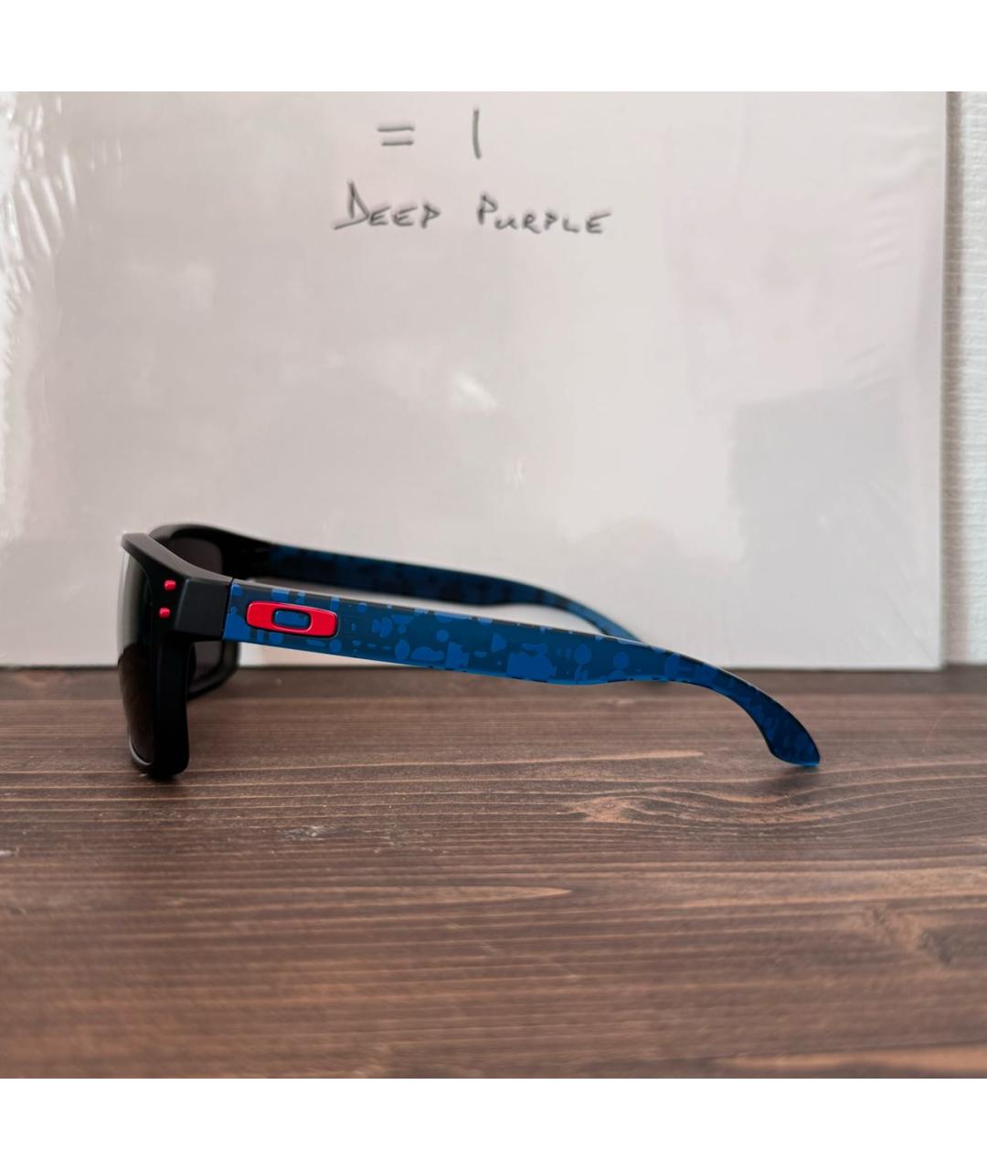 OAKLEY Синие пластиковые солнцезащитные очки, фото 3