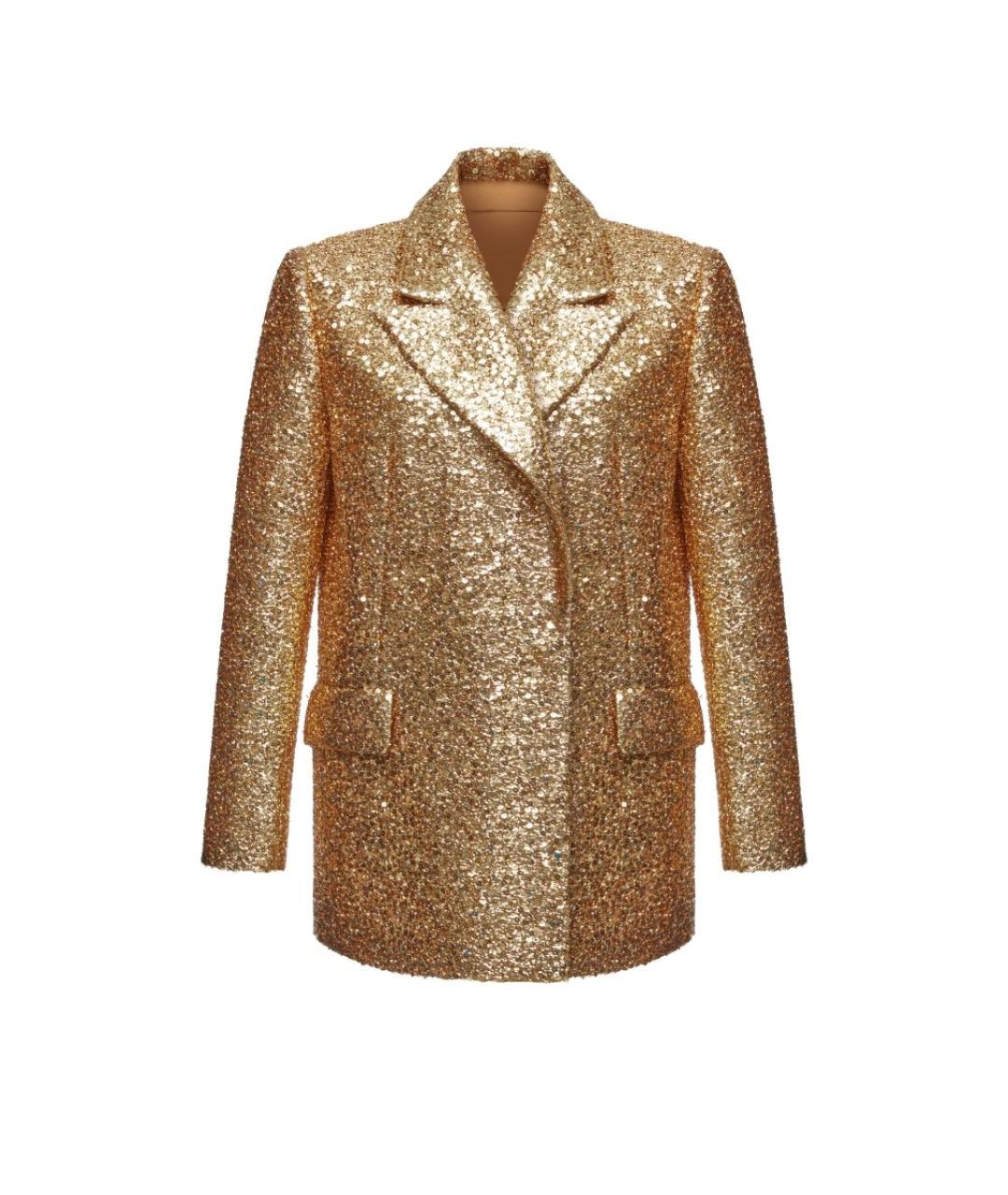 RASARIO Золотой полиэстеровый жакет/пиджак, фото 1