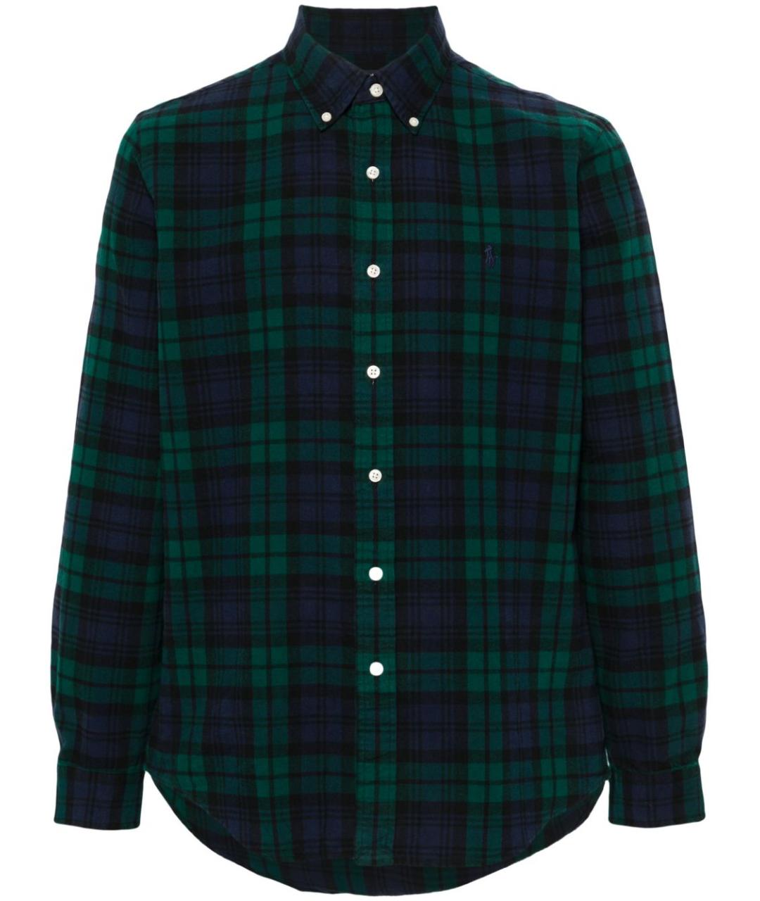 POLO RALPH LAUREN Темно-синяя хлопковая кэжуал рубашка, фото 1