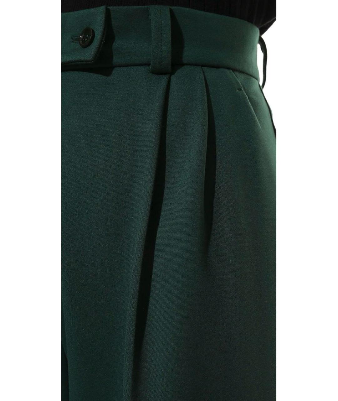 PERVERT Зеленые вискозные брюки широкие, фото 2