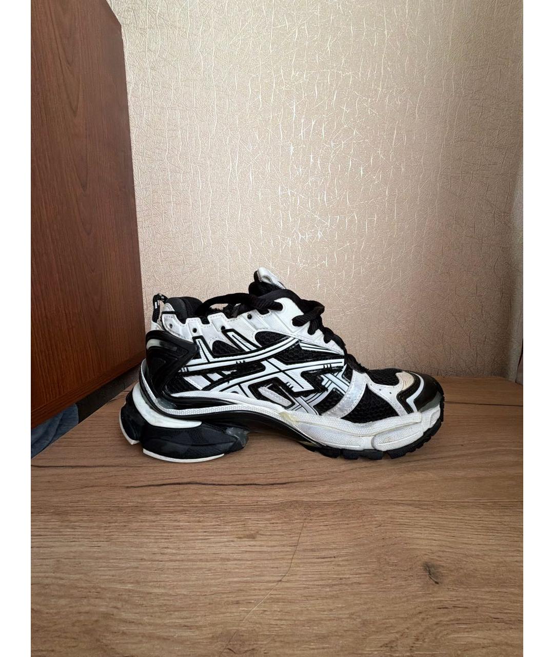 BALENCIAGA Белые текстильные кроссовки, фото 6