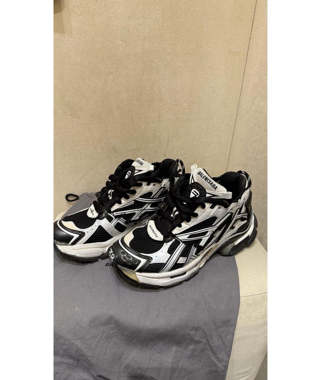 BALENCIAGA Белые текстильные кроссовки, фото 5