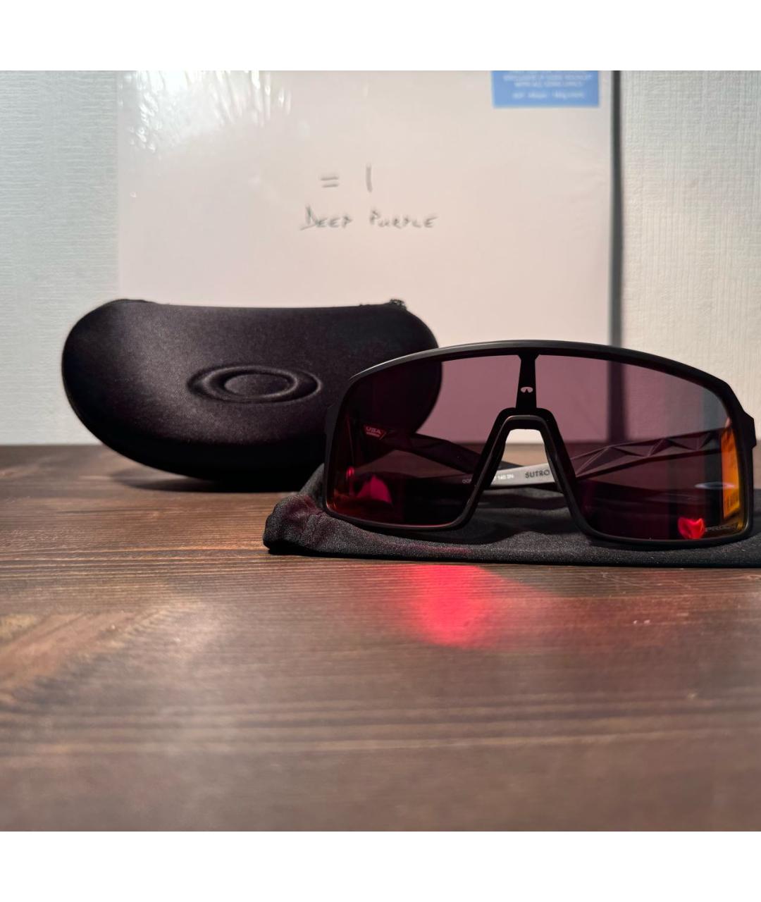 OAKLEY Черные пластиковые солнцезащитные очки, фото 8