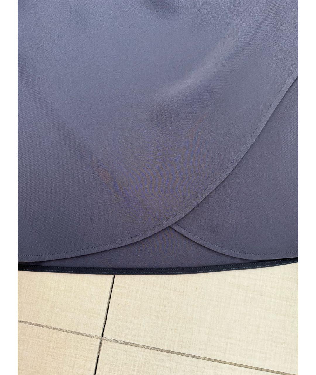 MAX MARA Антрацитовая юбка миди, фото 4