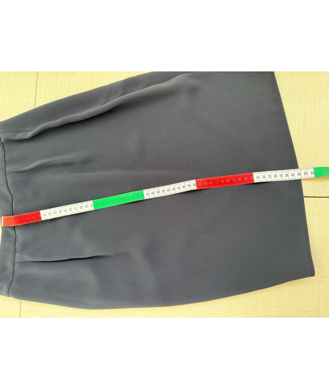 MAX MARA Антрацитовая юбка миди, фото 6