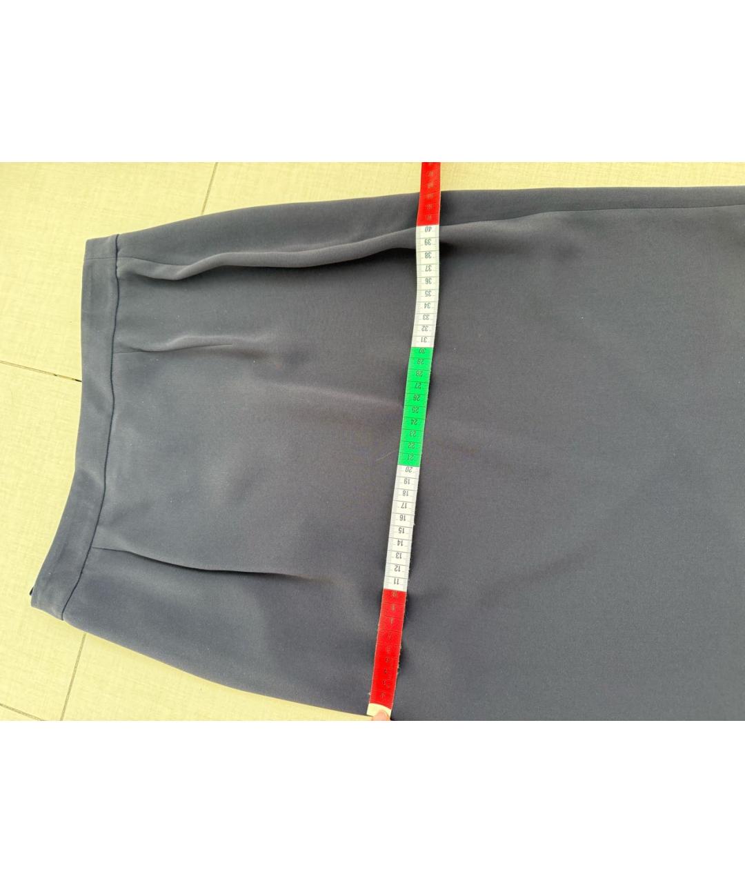 MAX MARA Антрацитовая юбка миди, фото 7