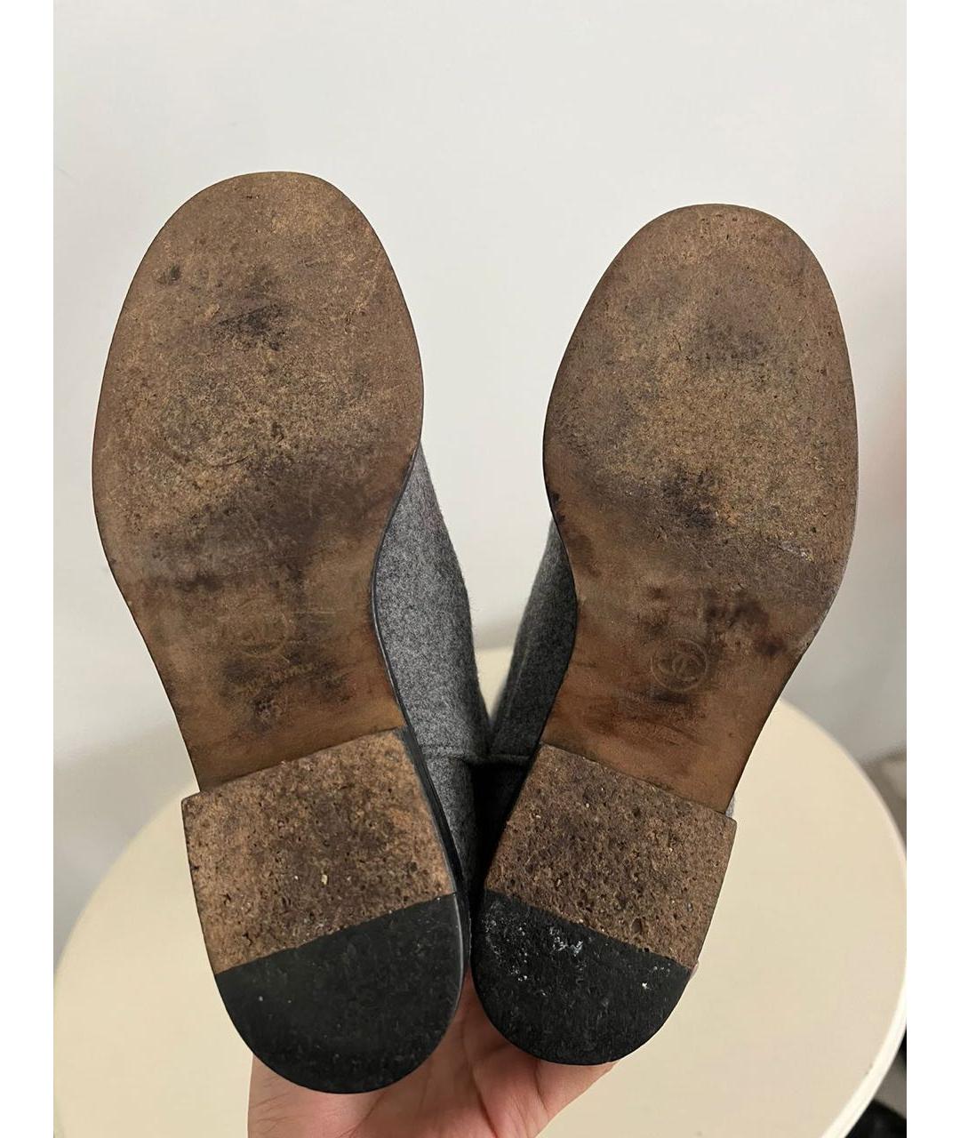 CHANEL Серые сапоги, фото 5